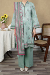 NUSL3267 Printed Lawn Suit - Unstitched 3Pc